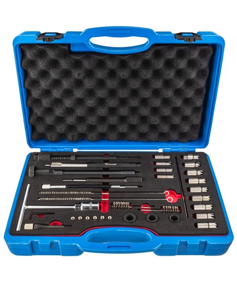 Zestaw frezów i szczotek do regeneracji naprawy gniazd wtryskiwaczy