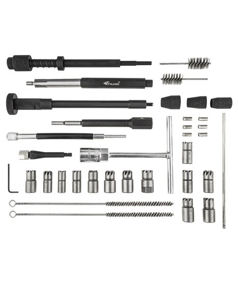Zestaw frezów i szczotek do regeneracji naprawy gniazd wtryskiwaczy