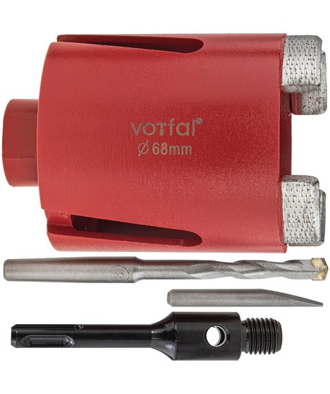 Wiertło otwornica diamentowa koronka pod puszki żelbetonu betonu 68 mm M16