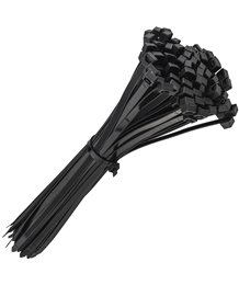 Mocne opaski zaciskowe kablowe trytki czarne taśma 8.8x400 mm 100 szt trytki