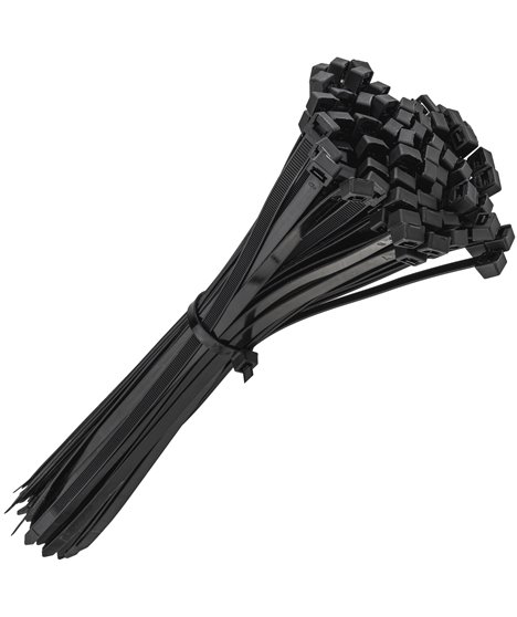 Mocne opaski zaciskowe kablowe trytki czarne taśma 8.8x400 mm 100 szt trytki
