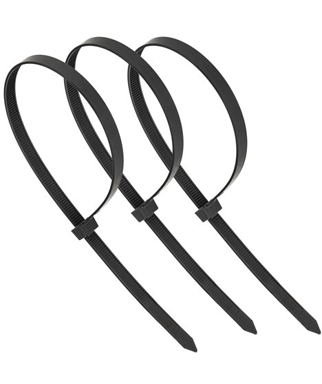 Mocne opaski zaciskowe kablowe trytki czarne taśma 8.8x400 mm 100 szt trytki