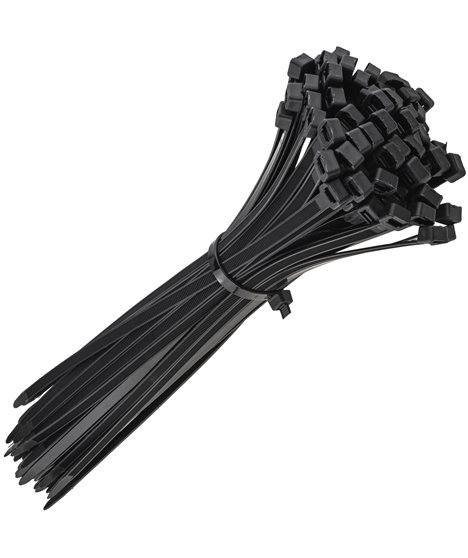 Mocne opaski zaciskowe kablowe trytki czarne taśma 8.8x450 mm 100 szt trytki