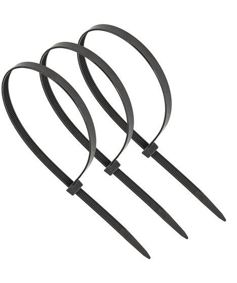 Mocne opaski zaciskowe kablowe trytki czarne taśma 8.8x450 mm 100 szt trytki