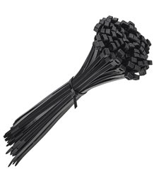Mocne opaski zaciskowe kablowe trytki czarne taśma 8.8x500 mm 100 szt trytki