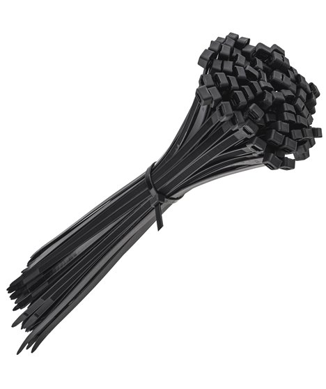 Mocne opaski zaciskowe kablowe trytki czarne taśma 8.8x500 mm 100 szt trytki