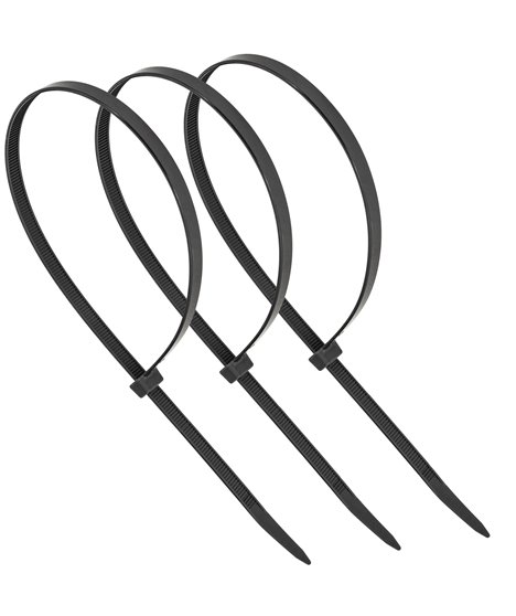 Mocne opaski zaciskowe kablowe trytki czarne taśma 8.8x500 mm 100 szt trytki