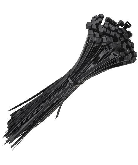 Mocne opaski zaciskowe kablowe trytki czarne taśma 8.8x550 mm 100 szt trytki