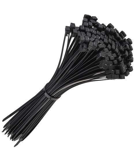 Mocne opaski zaciskowe kablowe trytki czarne taśma 7.6x350 mm 100 szt trytki