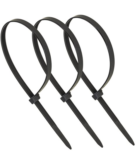 Mocne opaski zaciskowe kablowe trytki czarne taśma 7.6x350 mm 100 szt trytki