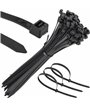 Mocne opaski zaciskowe kablowe trytki czarne taśma 7.6x380 mm 100 szt trytki