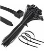 Mocne opaski zaciskowe kablowe trytki czarne taśma 7.6x450 mm 100 szt trytki