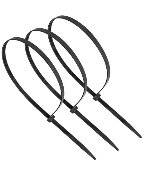 Mocne opaski zaciskowe kablowe trytki czarne taśma 7.6x500 mm 100 szt trytki