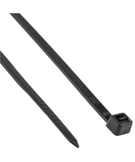 Mocne opaski zaciskowe kablowe trytki czarne taśma 4.8x300 mm 100 szt trytki