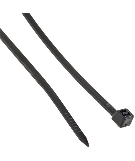 Mocne opaski zaciskowe kablowe trytki czarne taśma 4.8x380 mm 100 szt trytki