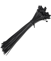 Mocne opaski zaciskowe kablowe trytki czarne taśma 4.8x500 mm 100 szt trytki