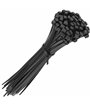 Mocne opaski zaciskowe kablowe trytki czarne taśma 3.6x200 mm 100 szt trytki