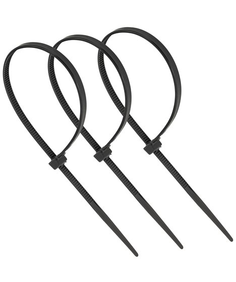 Mocne opaski zaciskowe kablowe trytki czarne taśma 3.6x200 mm 100 szt trytki