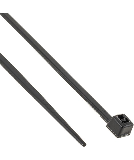 Mocne opaski zaciskowe kablowe trytki czarne taśma 1.8x100 mm 100 szt trytki