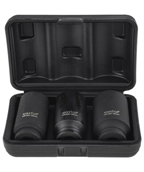 Nasadki udarowe nasadek udarowych 1/2" cala 30 32 36 mm 12-kątne 3el CR-MO