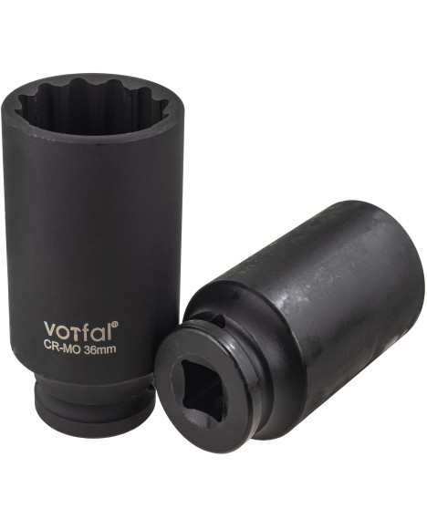 Nasadki udarowe nasadek udarowych 1/2" cala 30 32 36 mm 12-kątne 3el CR-MO