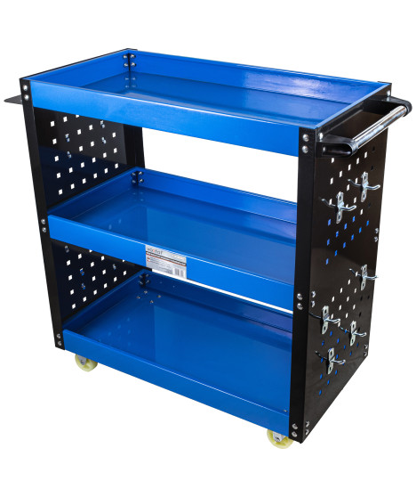 Wózek warsztatowy narzędziowy serwisowy ze ściankami szafka ścianki haki