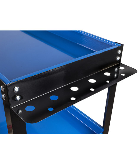 Wózek warsztatowy narzędziowy serwisowy 3 półki szuflady szafka narzędziowa