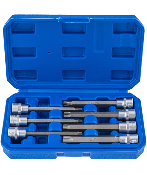 Klucze trzpieniowe nasadki torx długie 7 el T25 T30 T40 T45 T50 T55 T60