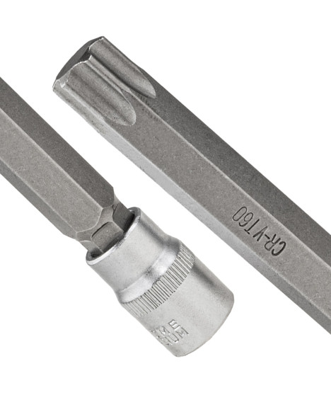 Klucze trzpieniowe nasadki torx długie 7 el T25 T30 T40 T45 T50 T55 T60