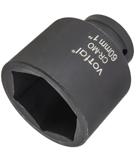 Nasadka udarowa nasadowa 1" cal klucz udarowy 60 mm długa 90 mm CR-MO 6-kąt