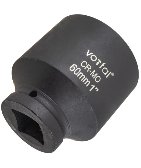 Nasadka udarowa nasadowa 1" cal klucz udarowy 60 mm długa 90 mm CR-MO 6-kąt