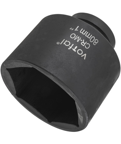 Nasadka udarowa nasadowa 1" cal klucz udarowy 80 mm długa 100 mm CR-MO 6-kąt