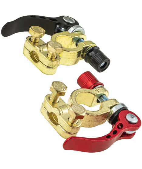 2x szybkie złącze klema zacisk złącze akumulatora 6V / 12V / 24V plus minus