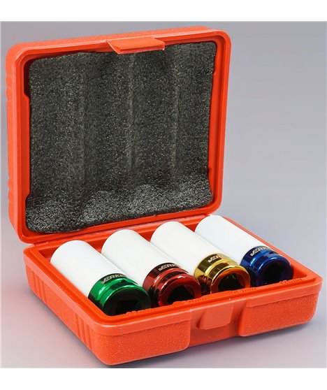 Nasadki udarowe 1/2" felg aluminiowych kół zestaw nasadek udarowych 17-22 mm