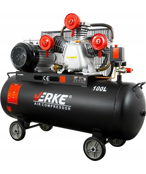 Kompresor olejowy sprężarka powietrza 100l V3 3 tłokowy 4 KM 360l/min 230V