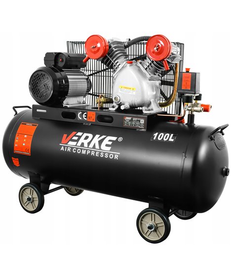 Kompresor olejowy sprężarka powietrza 100l V2 2-tłokowy 3 KM 250l/min 230V