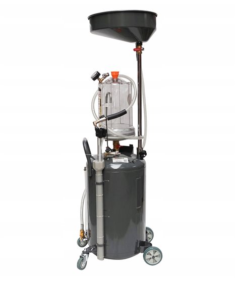 Zlewarko wysysarka do oleju odsysarka płynów mobilna pneumatyczna 70l sondy