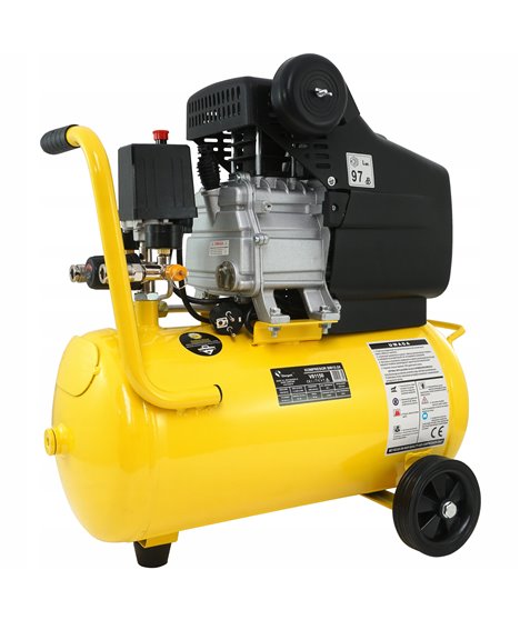 Kompresor olejowy 24l sprężarka powietrza tłokowa 1 tłok 1,5 KM 200l/min 8 bar