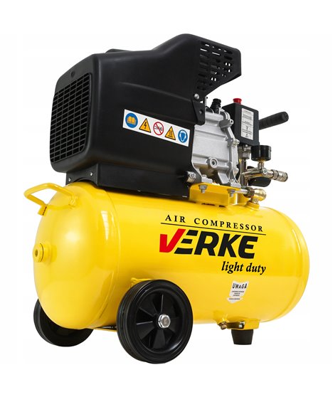 Kompresor olejowy 24l sprężarka powietrza tłokowa 1 tłok 1,5 KM 200l/min 8 bar