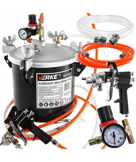 Agregat malarski pistolet lakierniczy malowania pneumatyczny farby lakieru