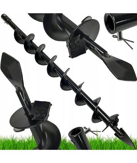 Wiertło do świdra wiertnicy spalinowej 8 cm x 80 cm