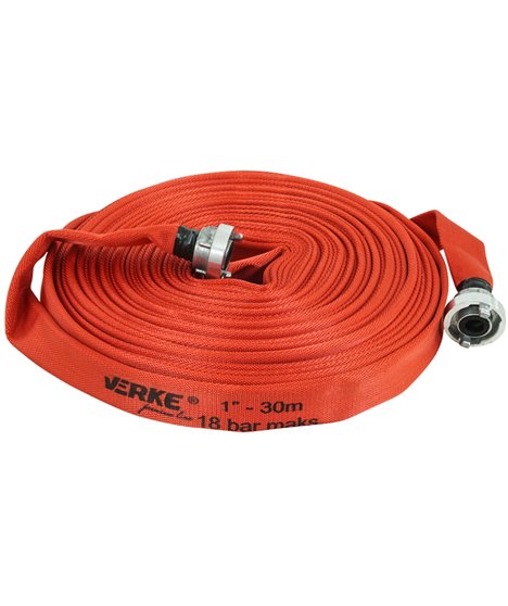 Wąż strażacki parciany do wody brudnej szamba 18 bar 1 cal 30 m pompy ze złączkami