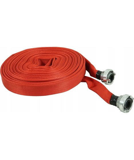 Wąż strażacki parciany do wody brudnej szamba 18 bar 1 cal 30 m pompy ze złączkami