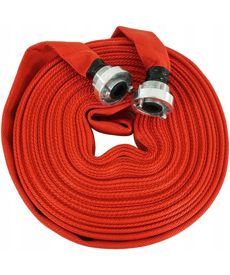 Wąż strażacki parciany do wody brudnej szamba 18 bar 1 cal 30 m pompy ze złączkami