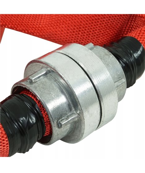 Wąż strażacki parciany do wody brudnej szamba 18 bar 1 cal 20 m pompy ze złączkami