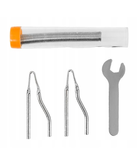 Lutownica transformatorowa precyzyjna pistoletowa 100W zestaw 3x grot cyna