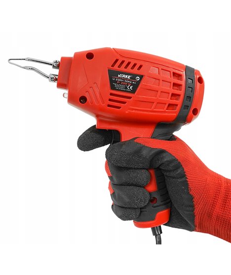 Lutownica transformatorowa precyzyjna pistoletowa 100W zestaw 3x grot cyna