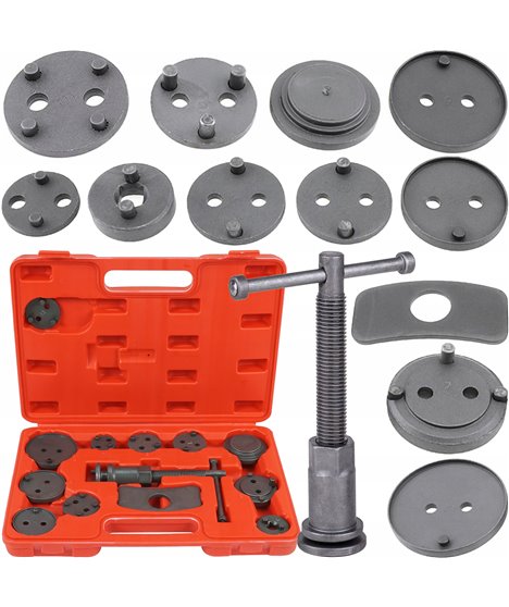 Zestaw do wyciskania naprawy cofania tłoczków hamulcowych praska klucz 13 szt.