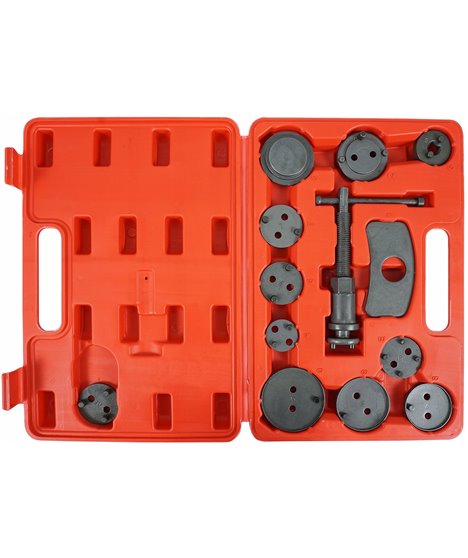 Zestaw do wyciskania naprawy cofania tłoczków hamulcowych praska klucz 13 szt.