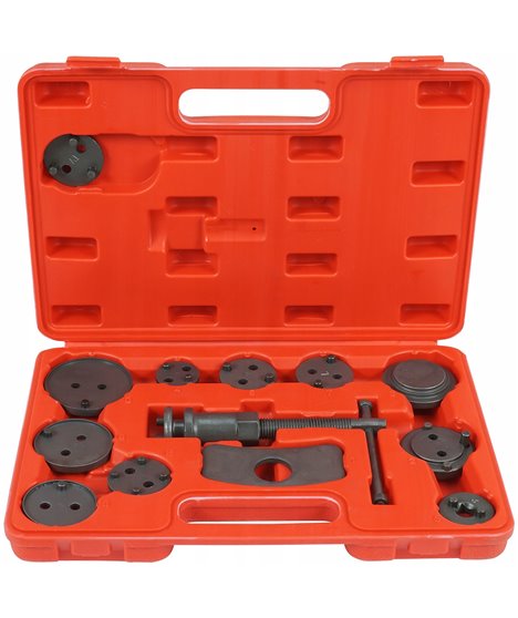 Zestaw do wyciskania naprawy cofania tłoczków hamulcowych praska klucz 13 szt.
